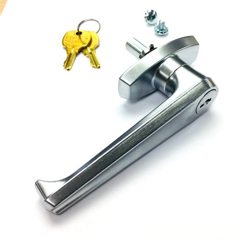 steel cabinet lock|locking handles for metal cabinet.